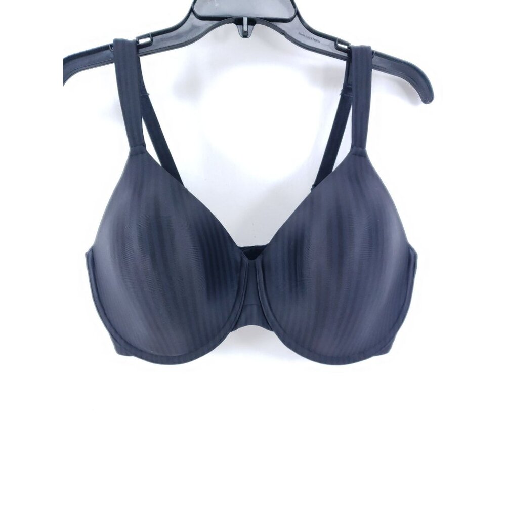 Playtex All Over Smoothing Full Figure Underwire Bra Size 38DD Black Stripe